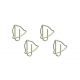 Bell Shaped Paper Clips | Christmas Ornaments  (1 dozen)