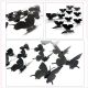 Butterfly Wall Decals | Pure Black & White Swallowtail Stickers