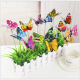 3D Inserted-Pole Simulation Butterflies | Mixed-color Plastic Butterflies for gardening decoration