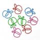 Cute Apple Shaped Paper Clips | Fruit Decorative Paper Clips (1 dozen)