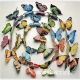 10cm Artificial Powdered Gold Plastic Butterflies | 3D PVC Butterflies Decals for walls & rooms