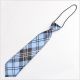 kids neckties in big plaid, blue baby boy neckties