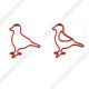 Bird Birdie Decorative Paper Clips | Animal Shaped Paper Clips (1 dozen)
