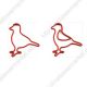 Bird Birdie Decorative Paper Clips | Animal Shaped Paper Clips (1 dozen)