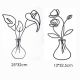 bloom wire wall art, wire flower wall decor