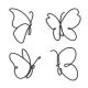 butterflies wire wall decors, wire wall art decor