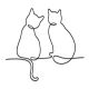 cat wire wall decor, catty wire wall art