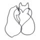 cat wire wall decors, kitten wire wall art, wire wall decor