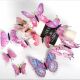 Colorful 1-tier Plastic Butterflies | Creative 3D Decorative Decals for Wall & Home Decoration