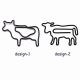 cow shaped paper clips, fun decorative paper clips
