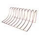 curve wire bookends, creative expandable bookends