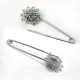 daisy decorative safety pins, safety pin brooches