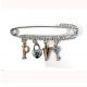 diamond decorative safety pins, safety pins for brooches