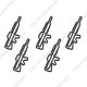 Firearms Shaped Paper Clips | Fun Decorative Paper Clips (1 dozen)
