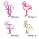 Flamingo Decorative Paper Clips | Animal Shaped Paper Clips (1 dozen)