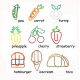 food fruit decorative paper clips, fun promotional paper clips