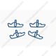 Steamship Shaped Paper Clips | Vehicle Decorative Paper Clips (1 dozen/lot)