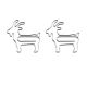 Goat Shaped Paper Clips | Animal Paper Clips (1 dozen)