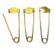 gold decorative safety pins, safety pin brooches