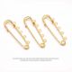 decorative safety pins, gold safety pin brooches
