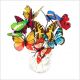 Inserted Pole Artificial Butterflies Accessories for Flower Arrangement in vase