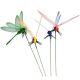 Inserted Pole Dragonflies for Gardening & Stores | Artificial Dragonfly Decals for Home Decor