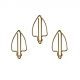 jumbo paper clips in arrowhead shape, giant paper clips