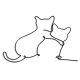 kitty wire wall decor, catty wire wall art