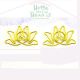 shaped paper clips in lotus outline, decorative accessories, creative gifts