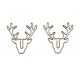 animal paper clips in deer,stag or elk outline