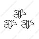 pigeon shaped paper clips, cute dove paper clips