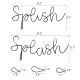 splash wire wall art, wire words wall decor