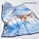 square silk scarves in Jiangnan Water Blue, custom silk scarves