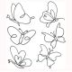 wire butterfly wall art, artificial butterfly wall decor