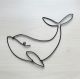 wire dolphin metal wall art, wire wall decor