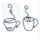 wire expresso cup wall art decor, wire wall decors