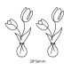 wire flower wall art, bloom wire wall decor