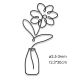 wire flower wall art, wire blossom wall decor