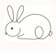 wire rabbit art wall decor, wire metal wall art for room