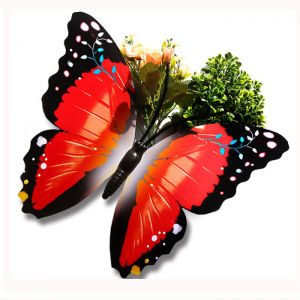 40cm Jumbo Décor Plastic Butterflies | Artificial Butterflies for Gardening & Market Decoration