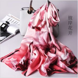 floral women silk scarves, custom printed scarves
