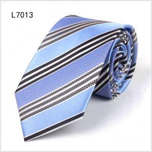mens stripe polyester ties, custom neckties