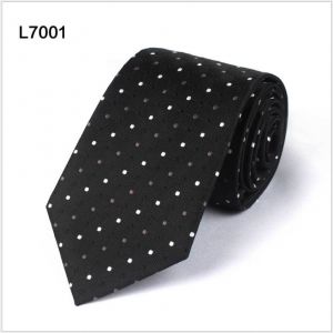 polka dot polyester ties, custom black neckties