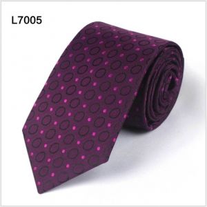 Polka Dot Polyester Ties, Custom Purple Neckties
