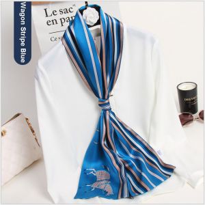 silk ribbon scarf for women, custom printed silk scarves