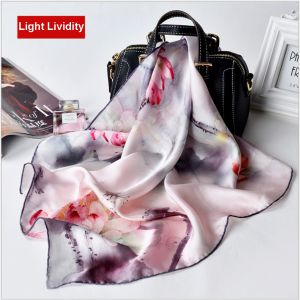 square silk scarves in light lividity, custom silk scarves