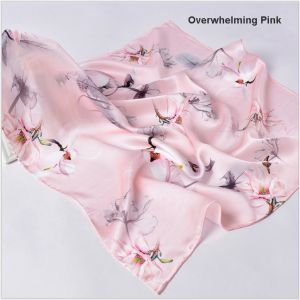 custom square silk printed scarves for women