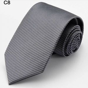 grey twill polyester neckties, custom neckties