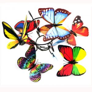 12cm Artificial Butterflies | Colorful 3d Butterfly Decoration for Wall & Living rooms