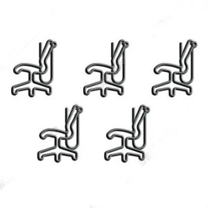 chair shaped paper clips, fun decorative paper clips